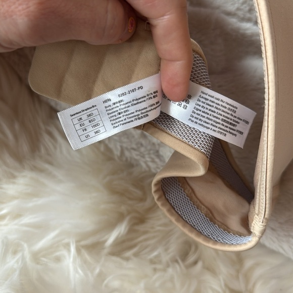 New 38D DELIMIRA Strapless Underwire Minimizer Bra Plus Size Support nude beige - Picture 5 of 11